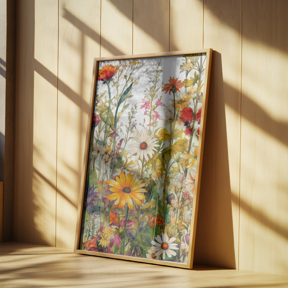 Wildflower Meadow Evergreen Flowers | Poster