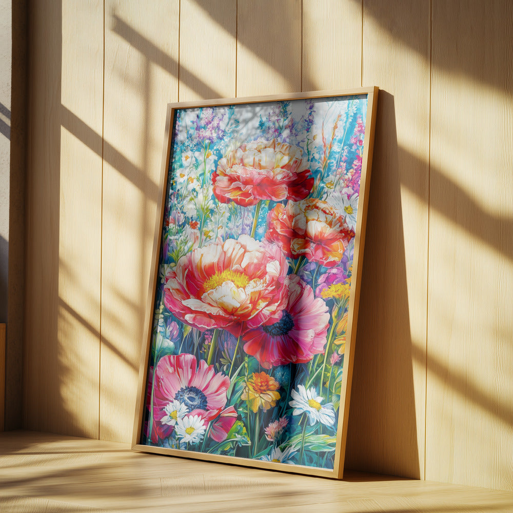 Wildflower Meadow Evergreen Flowers | Poster