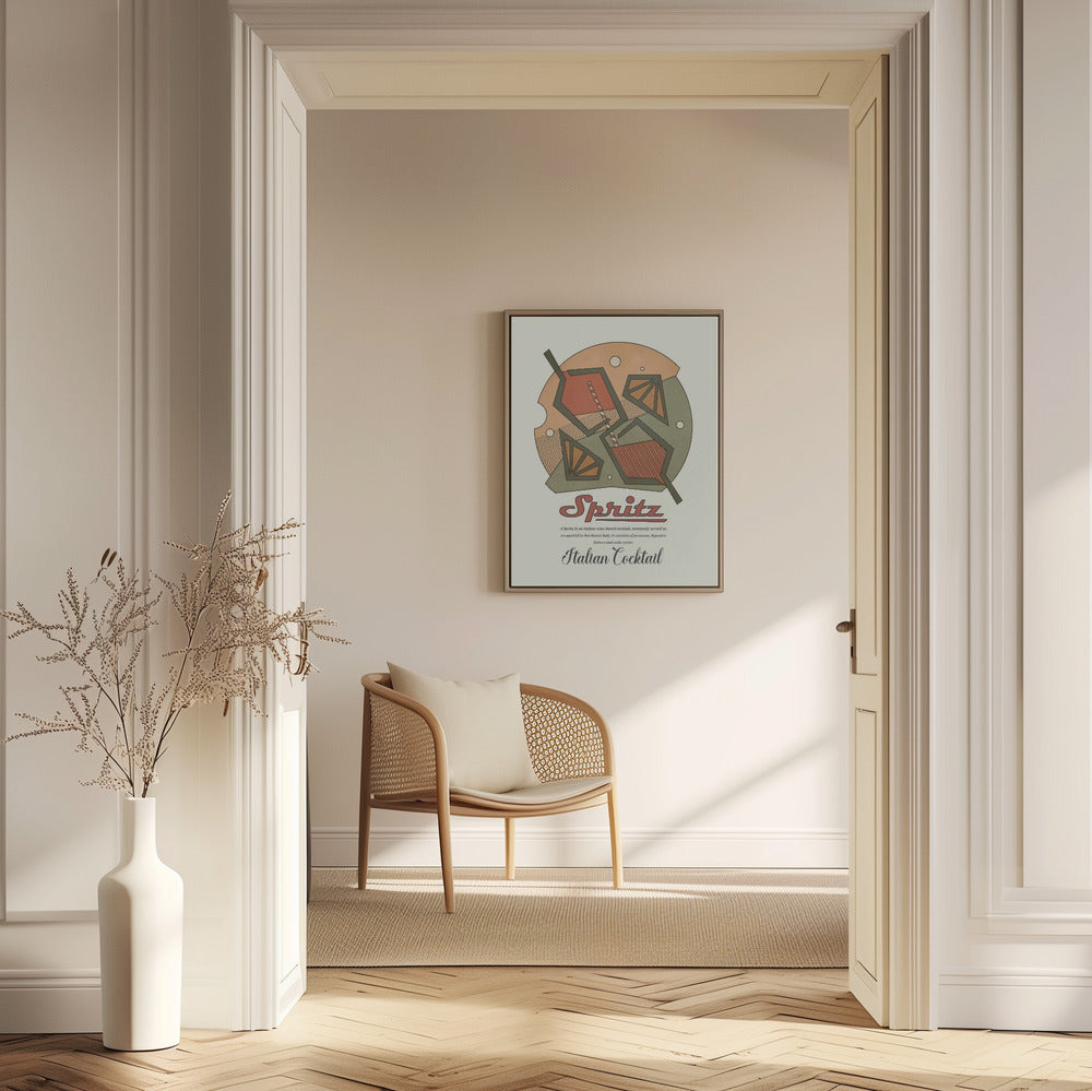 Geometriskt spritz-tryck | Poster