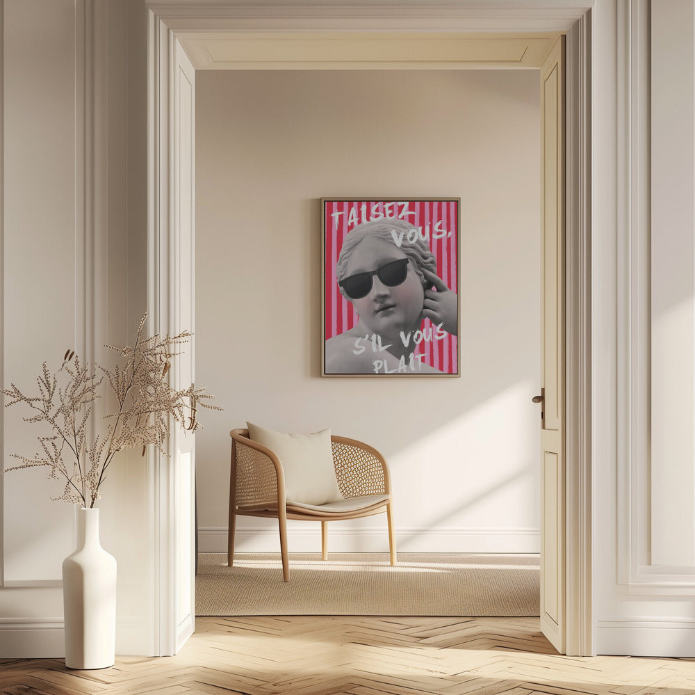 Rosa und rot gestreifte Venus | Poster