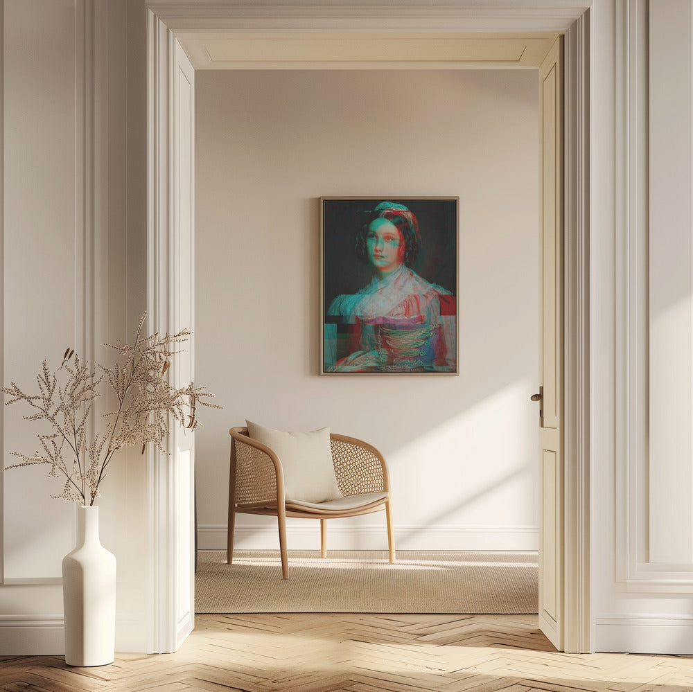 Glitched Portrait of Woman | Poster