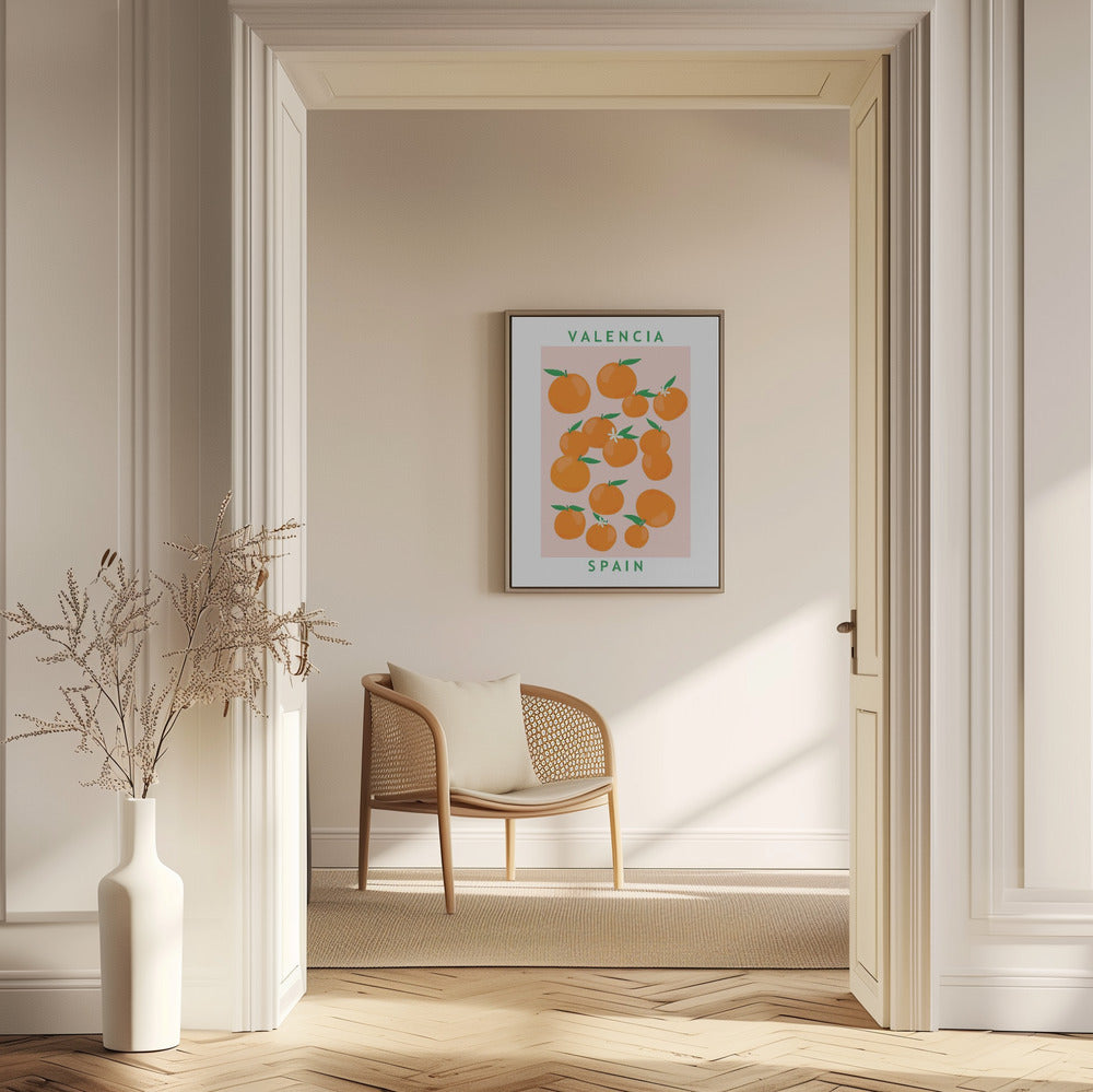 Flower Market Oranges | Poster