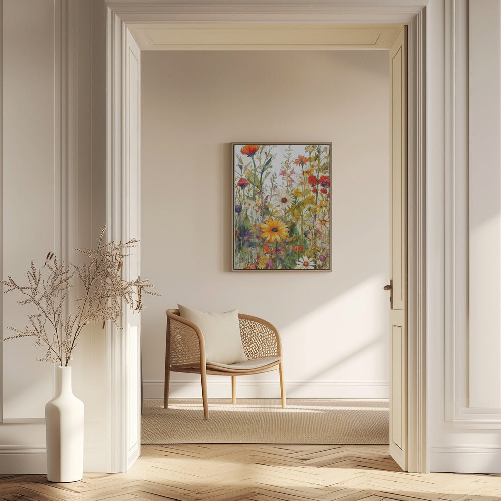 Wildflower Meadow Evergreen Flowers | Poster