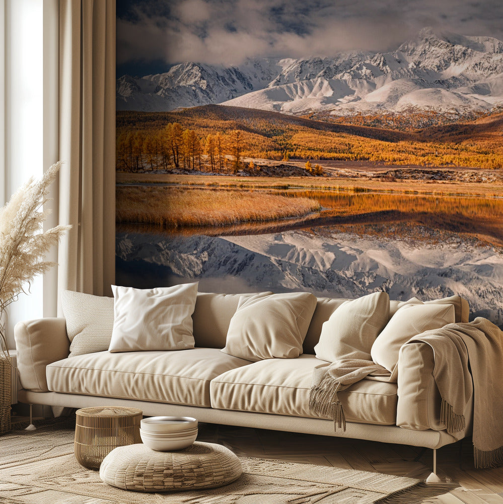 Miroir pour les montagnes | Papier Peint Photo