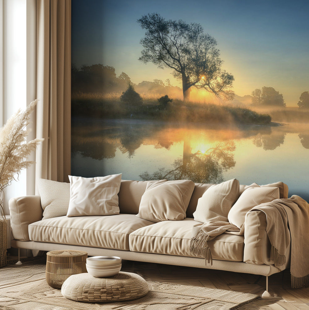 Morgonreflektion | Fototapet