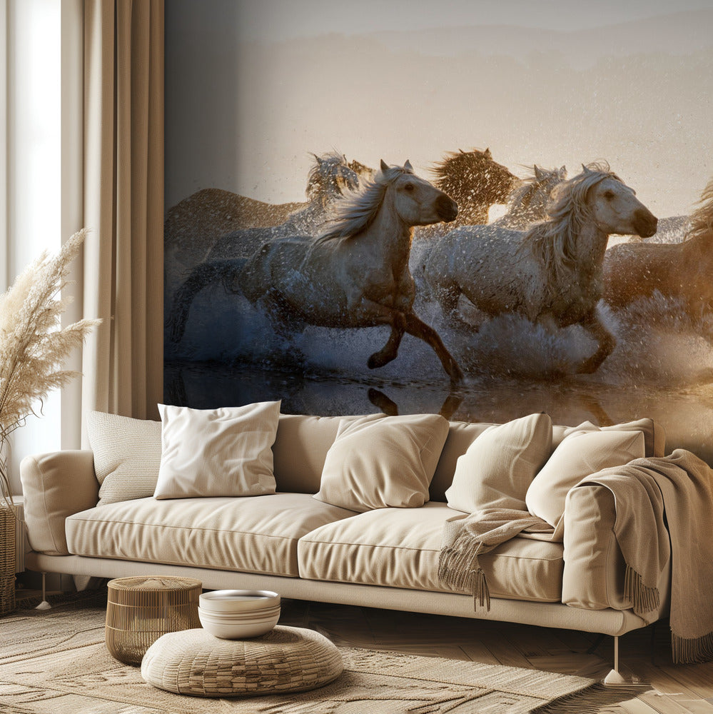 Chevaux | Papier Peint Photo