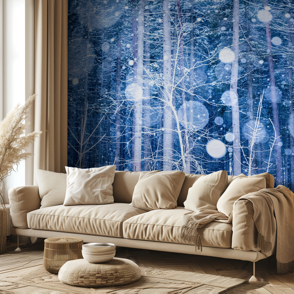 Paysage de neige | Papier Peint Photo