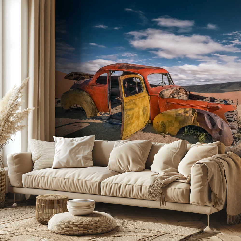 Coche del desierto | Papel Pintado Fotográfico