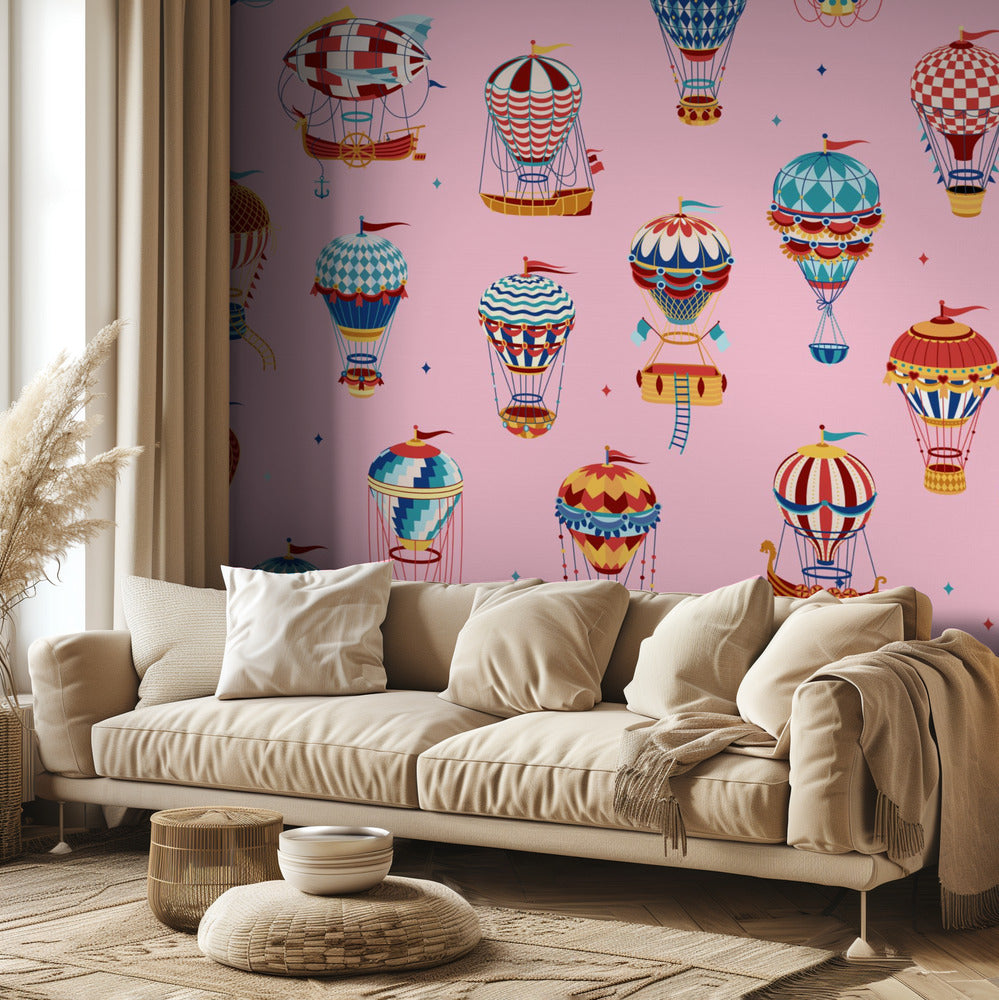 Arriba, arriba y lejos_Rosa | Papel Pintado Fotográfico