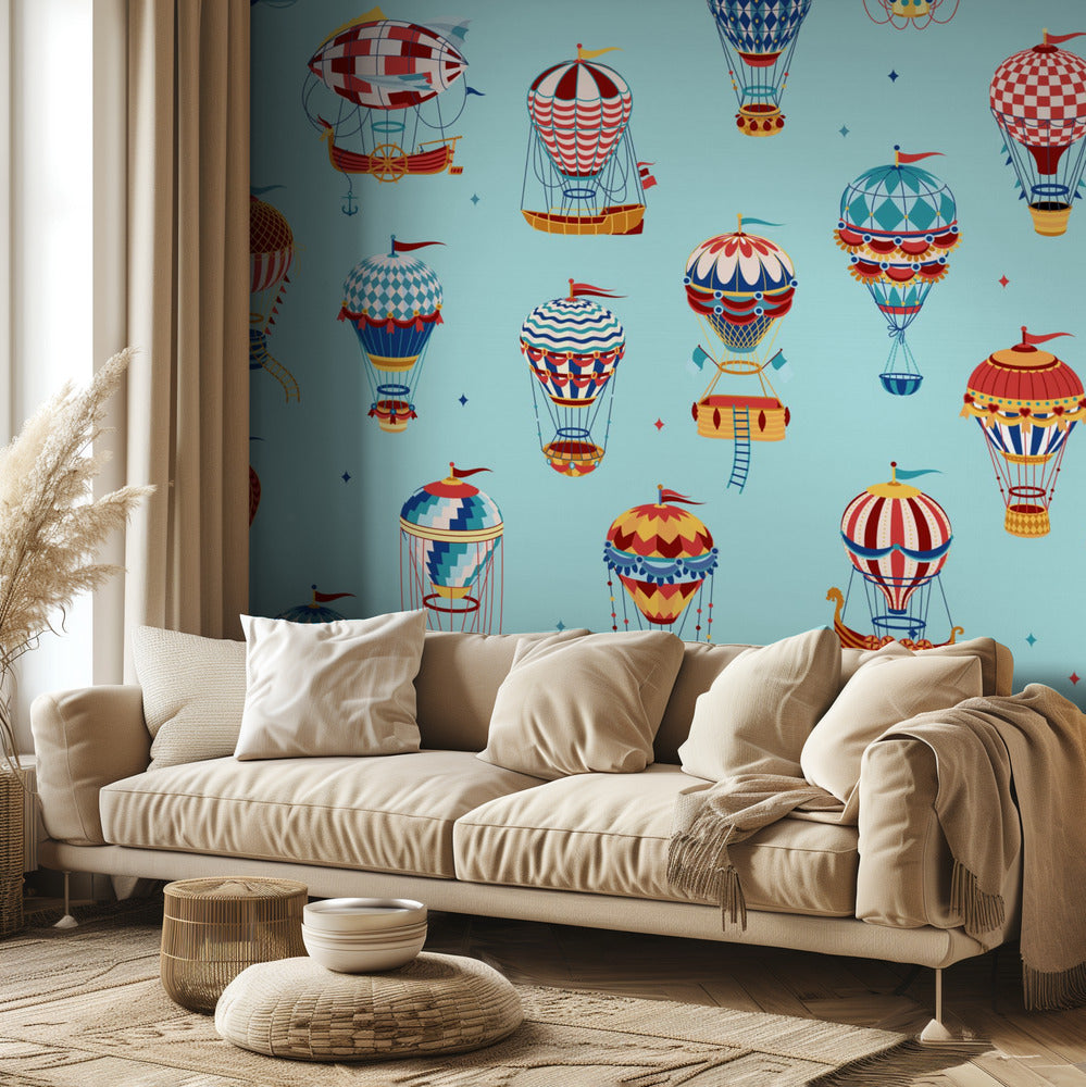 Arriba, arriba y lejos_Teal | Papel Pintado Fotográfico