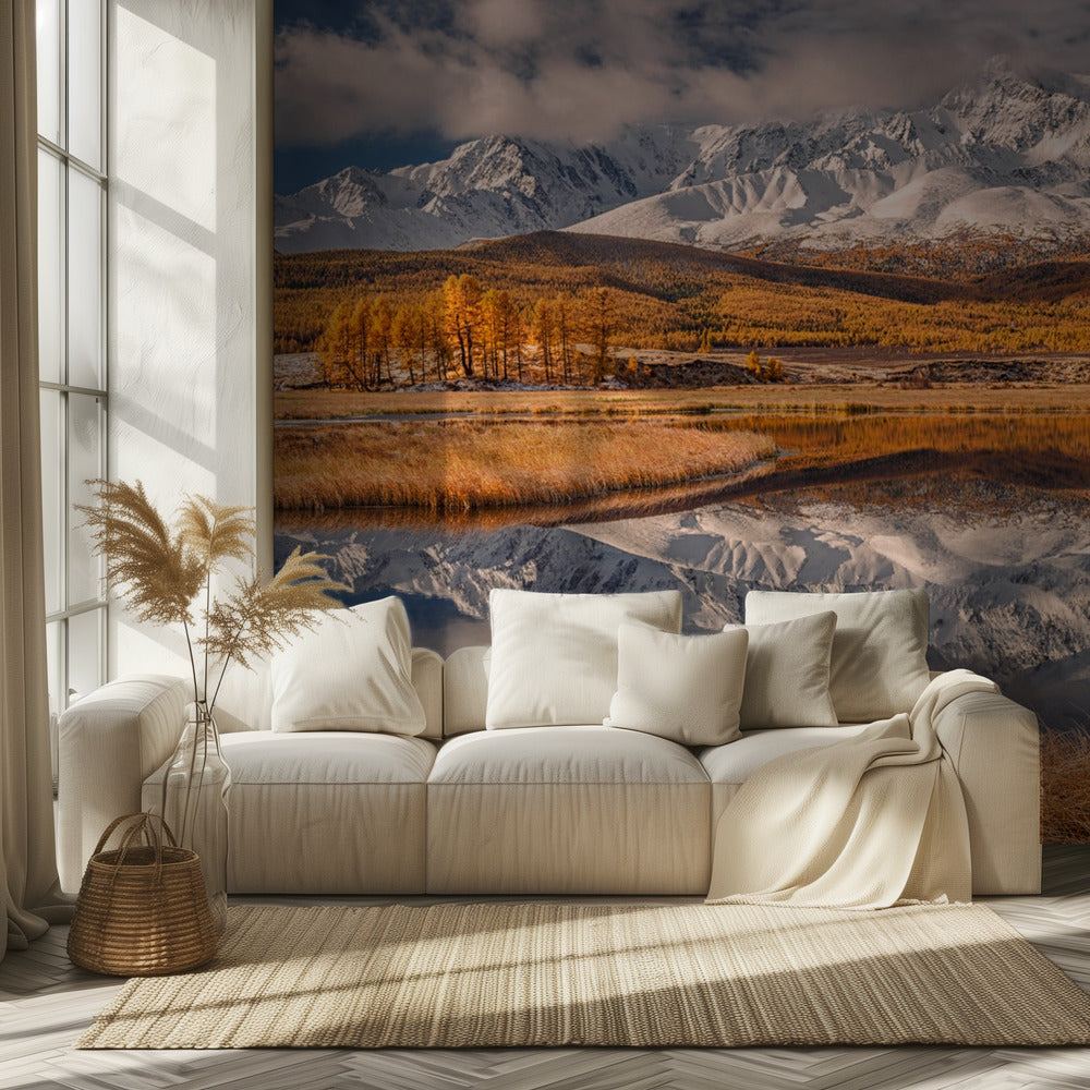 Miroir pour les montagnes | Papier Peint Photo
