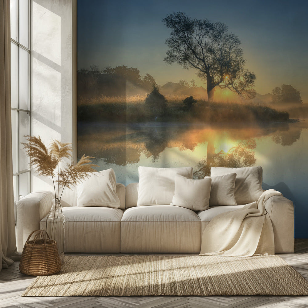 Morgonreflektion | Fototapet