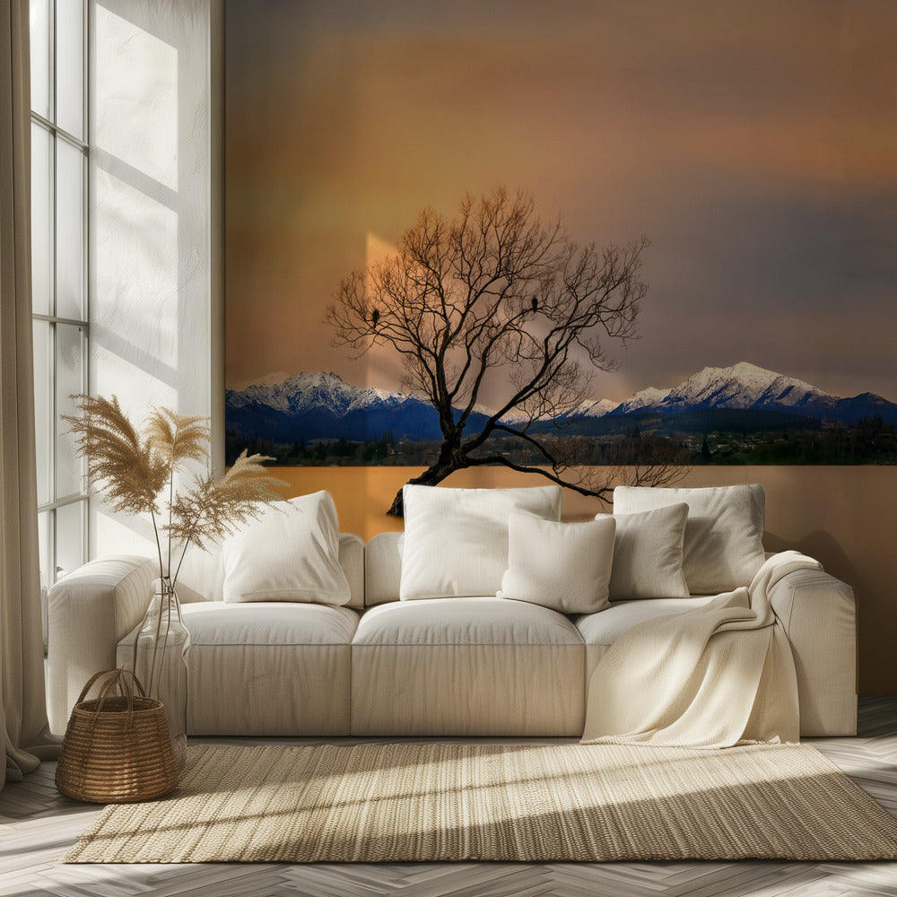 Poranny blask jeziora Wanaka | Fototapeta