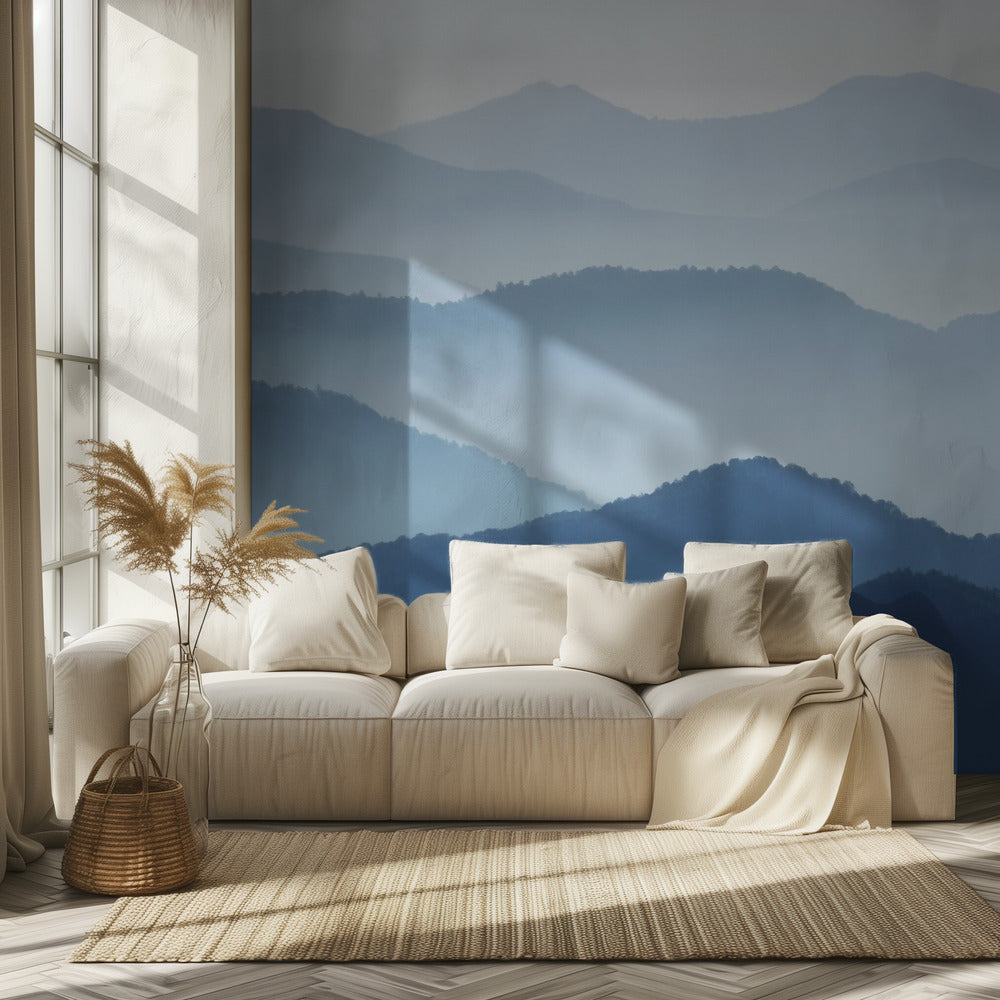 Ondas azules | Papel Pintado Fotográfico