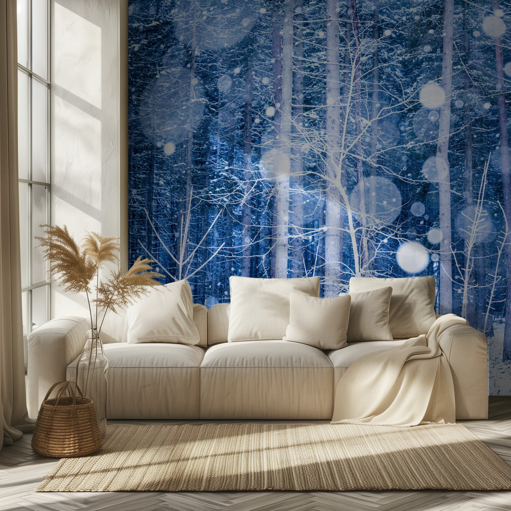 Paysage de neige | Papier Peint Photo