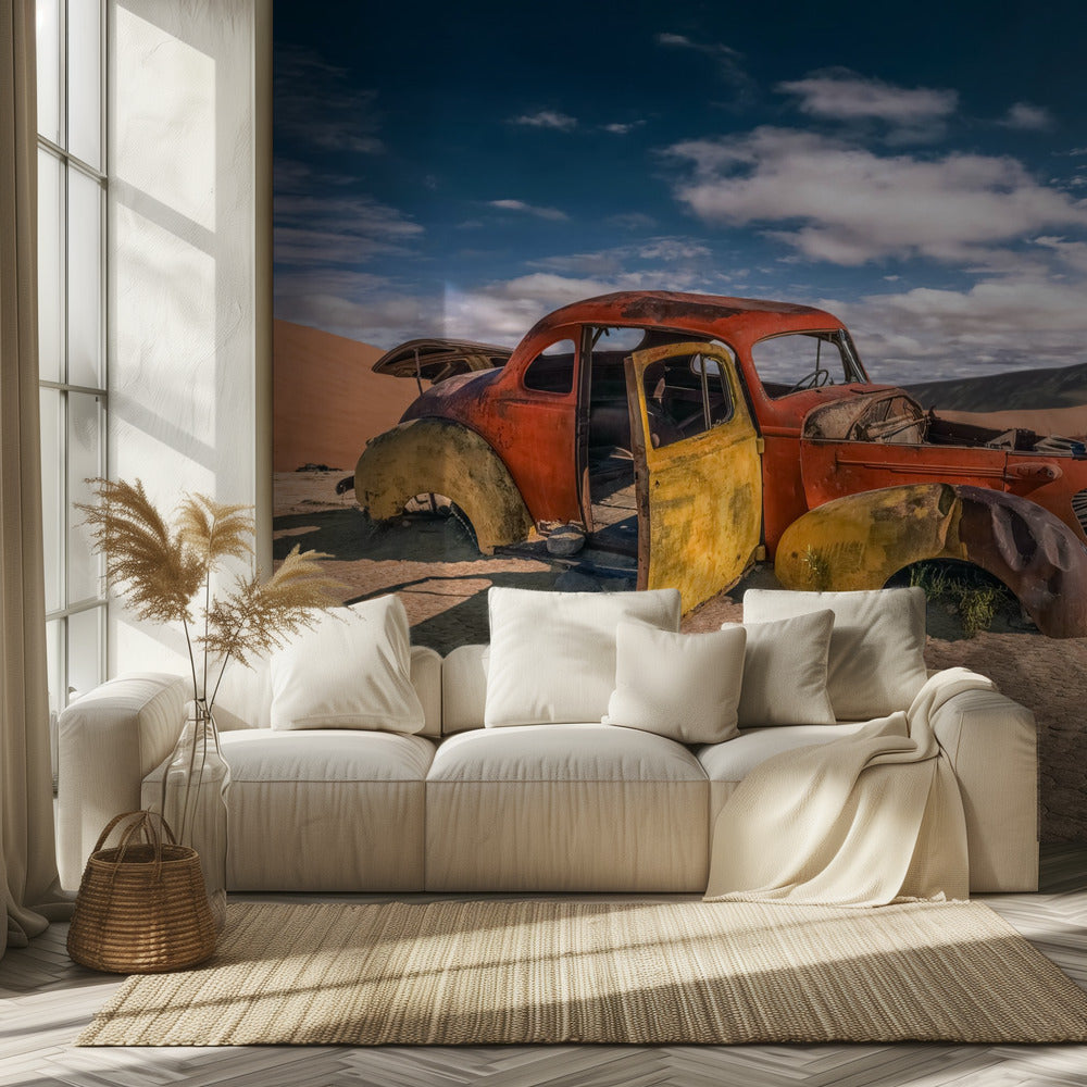 Coche del desierto | Papel Pintado Fotográfico