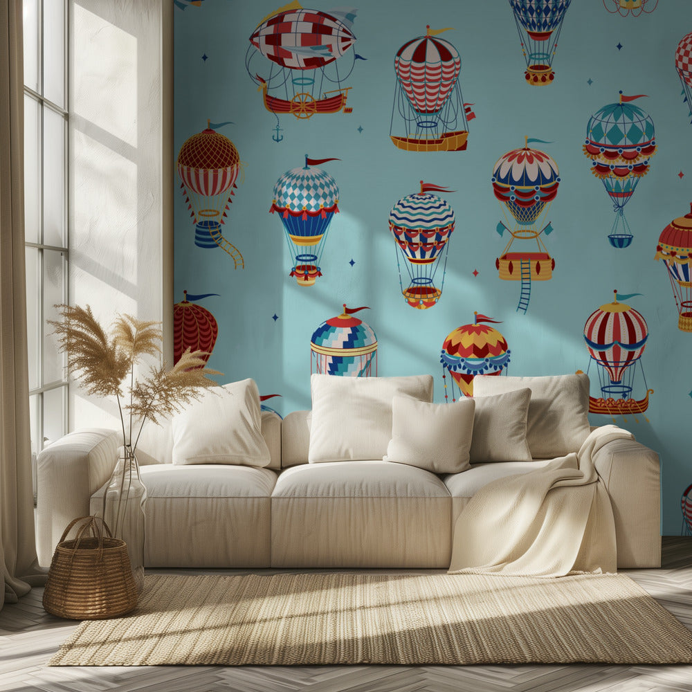 Arriba, arriba y lejos_Teal | Papel Pintado Fotográfico
