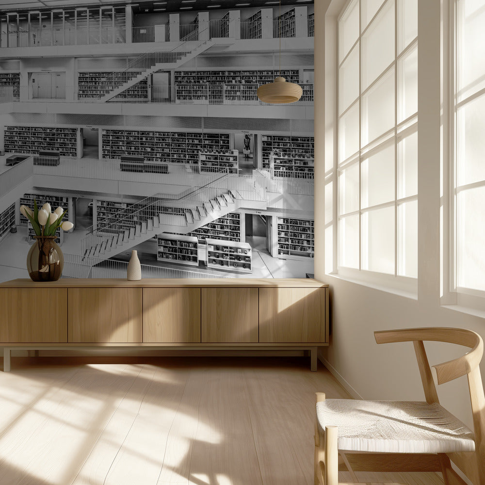 Bibliotek i Stuttgart | Fototapet