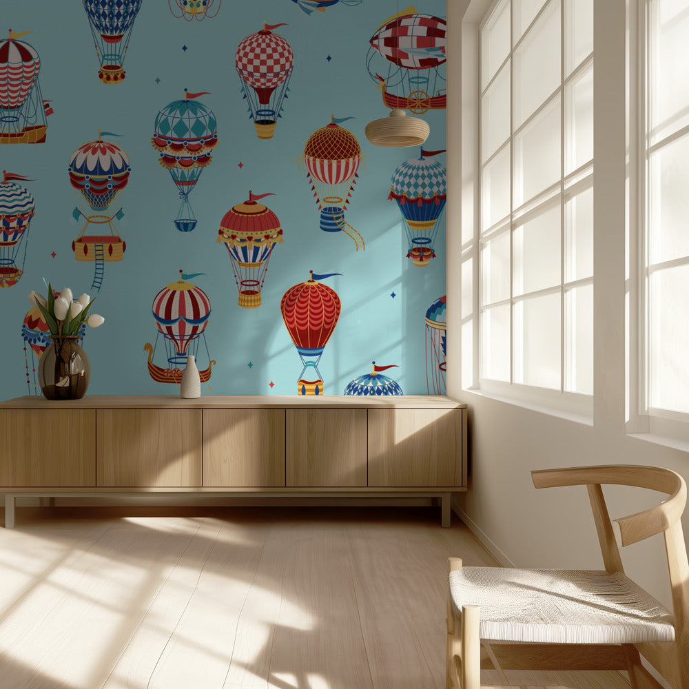 Arriba, arriba y lejos_Teal | Papel Pintado Fotográfico