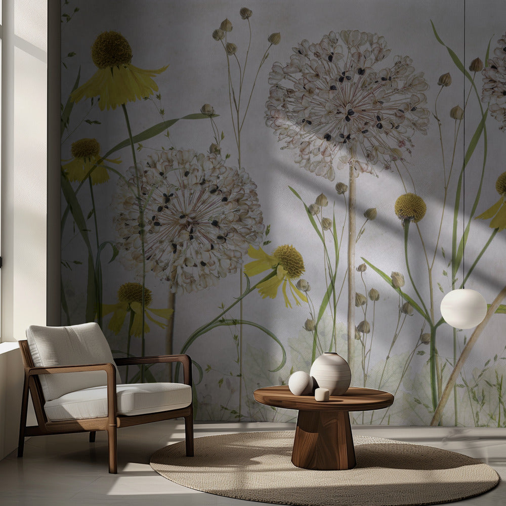 Allium und Helenium | Fototapeten