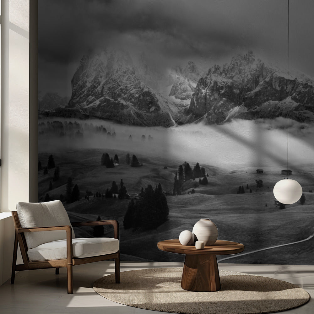 Neblige Dolomiten | Fototapeten
