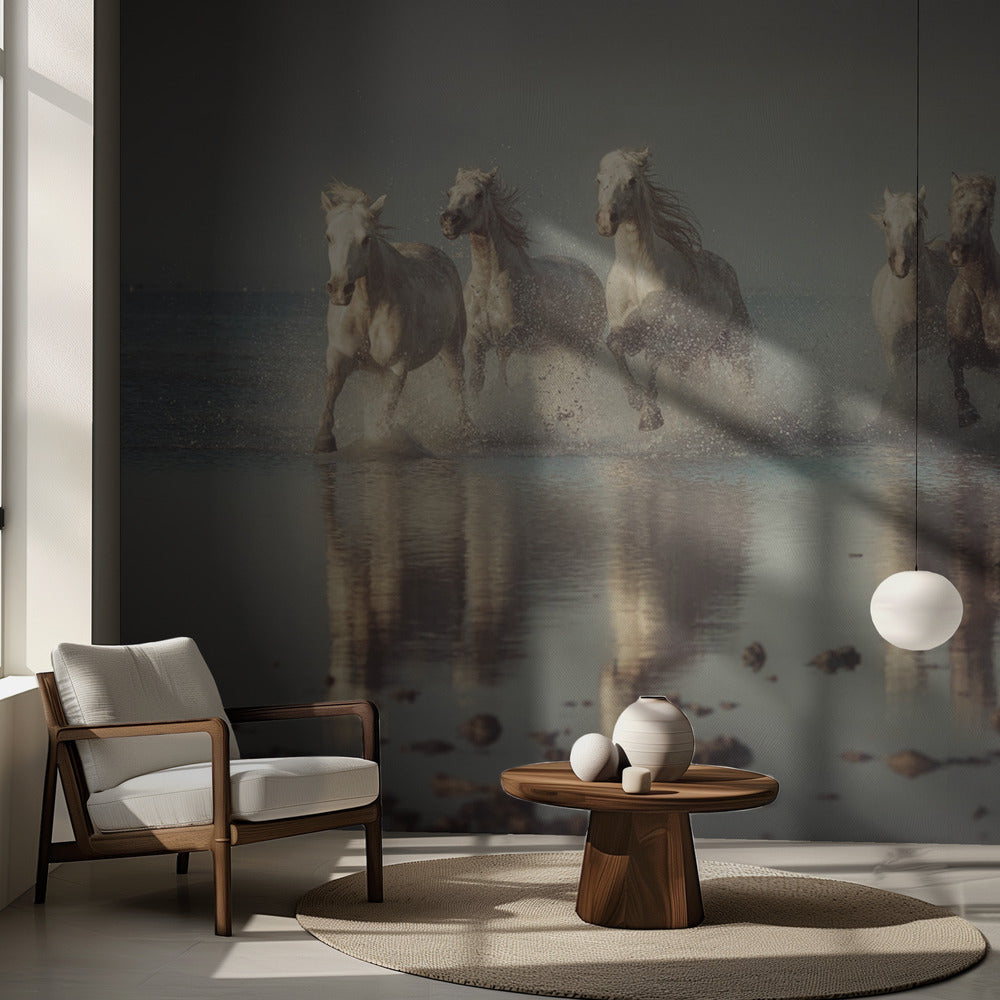 Camargue-heste | Fototapeter