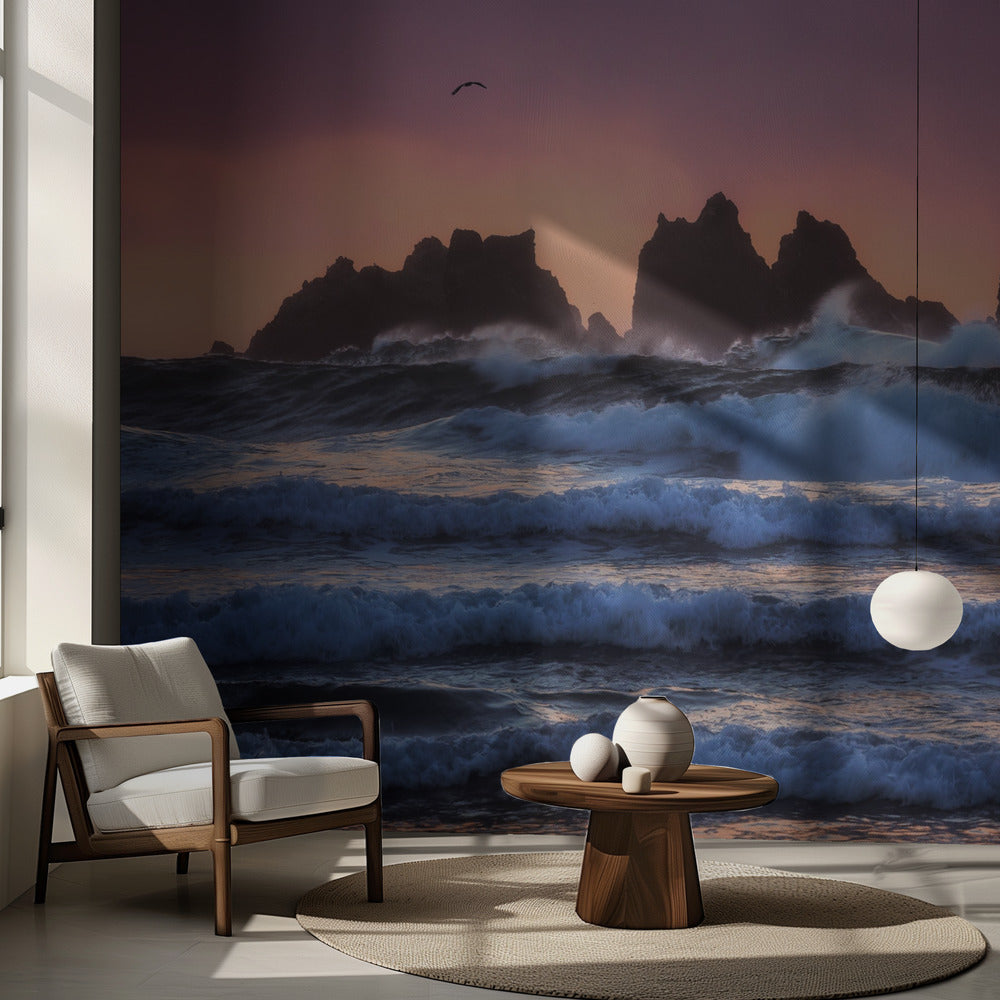 Couches de la plage de Bandon | Papier Peint Photo