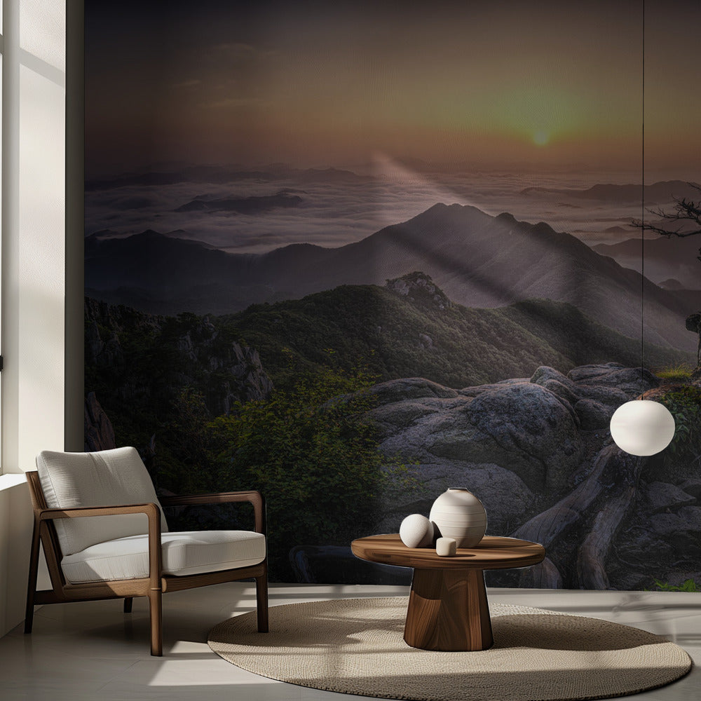 Amanecer en la cima | Papel Pintado Fotográfico