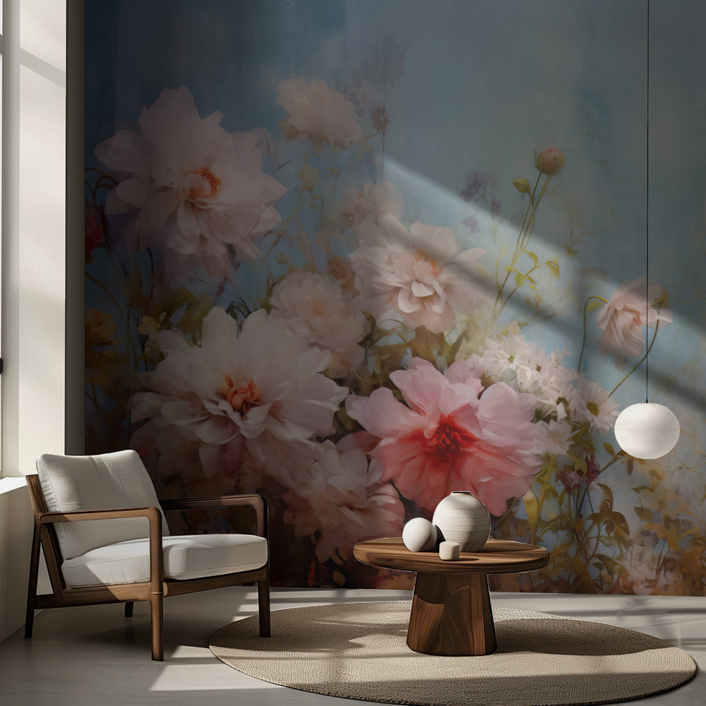 Fa Vintage Blommor 65 | Fototapet