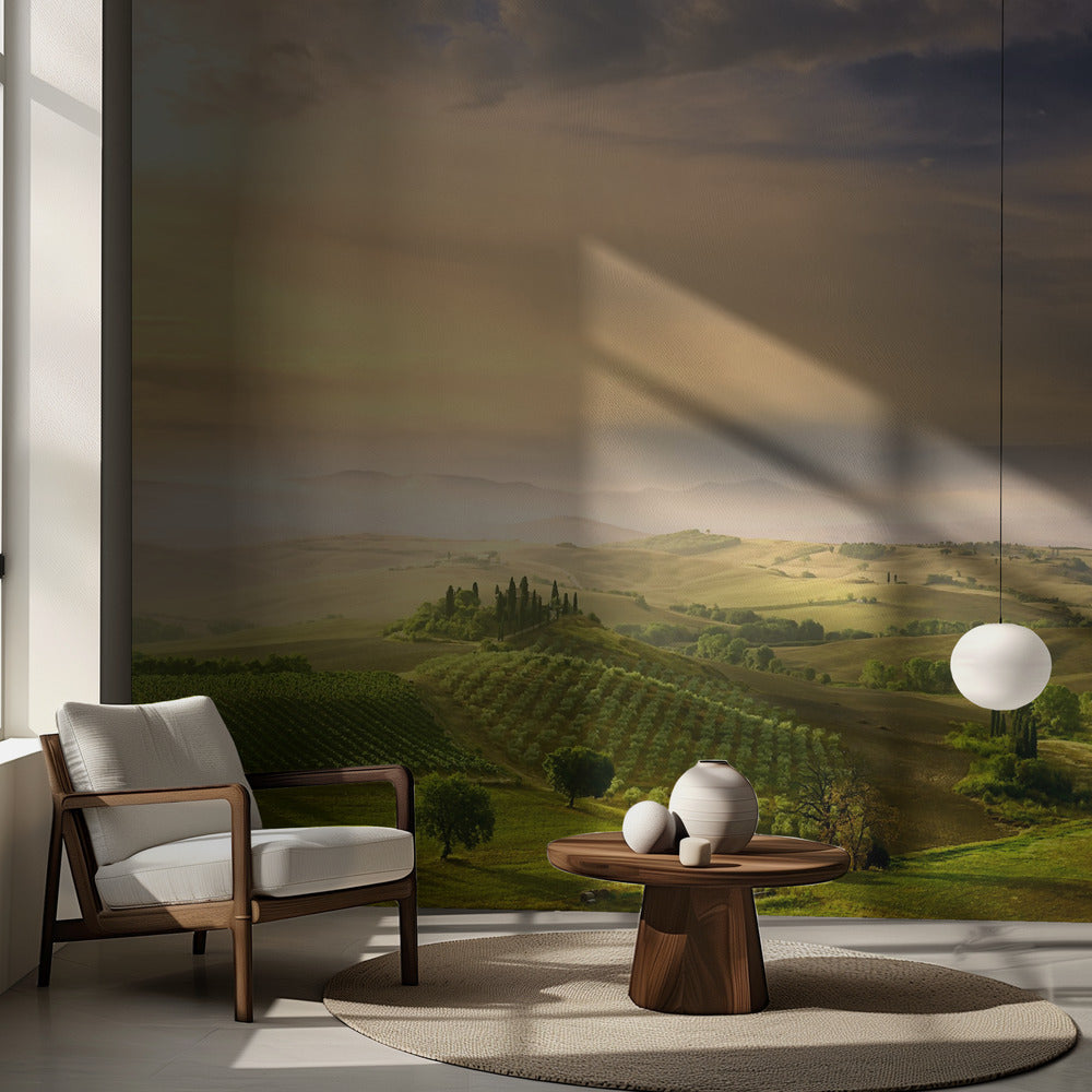 Podere Belvederes soluppgång | Fototapet