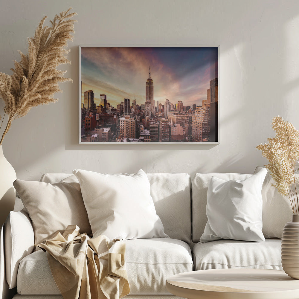 Solnedgang i Midtown | Plakater - Kunsttryk
