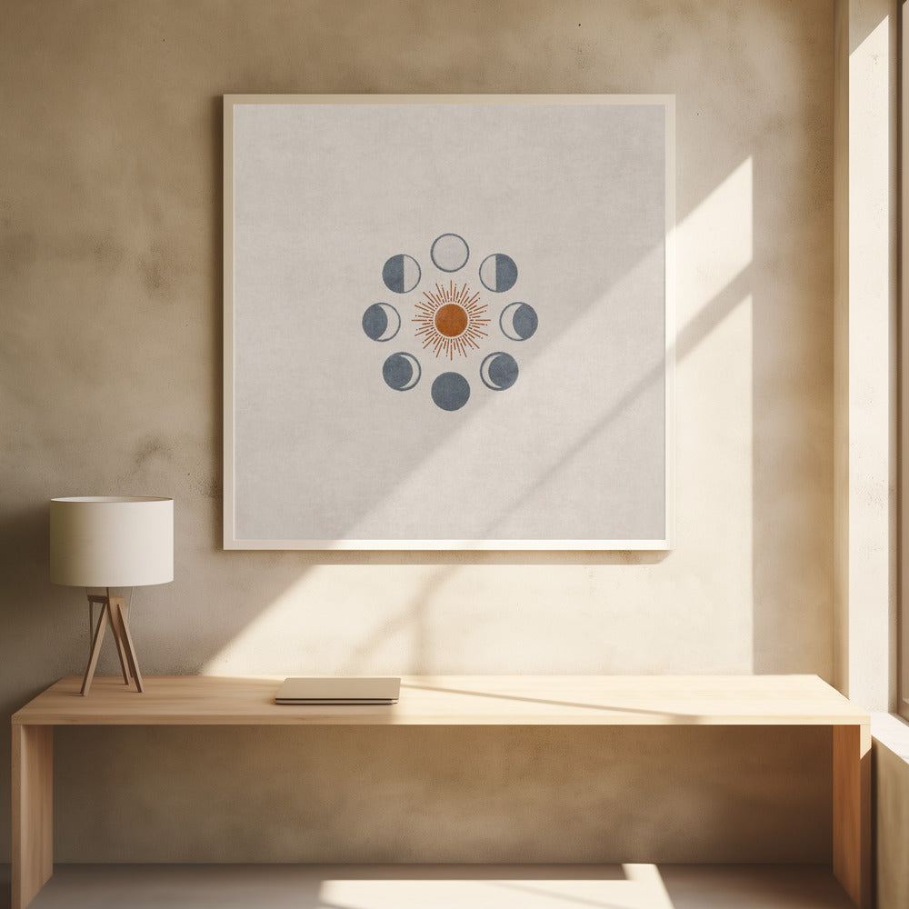 Bej Moon and Sun for Cases | Poster