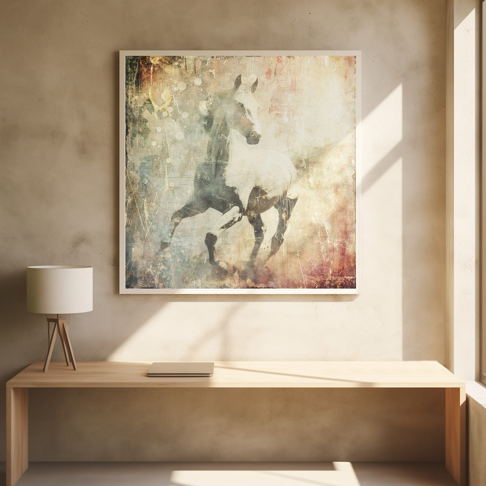 Horse Vintage Art Illustration 07 | Poster