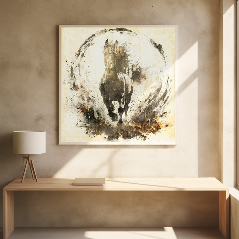 Horse Vintage Art Illustration 14 | Poster