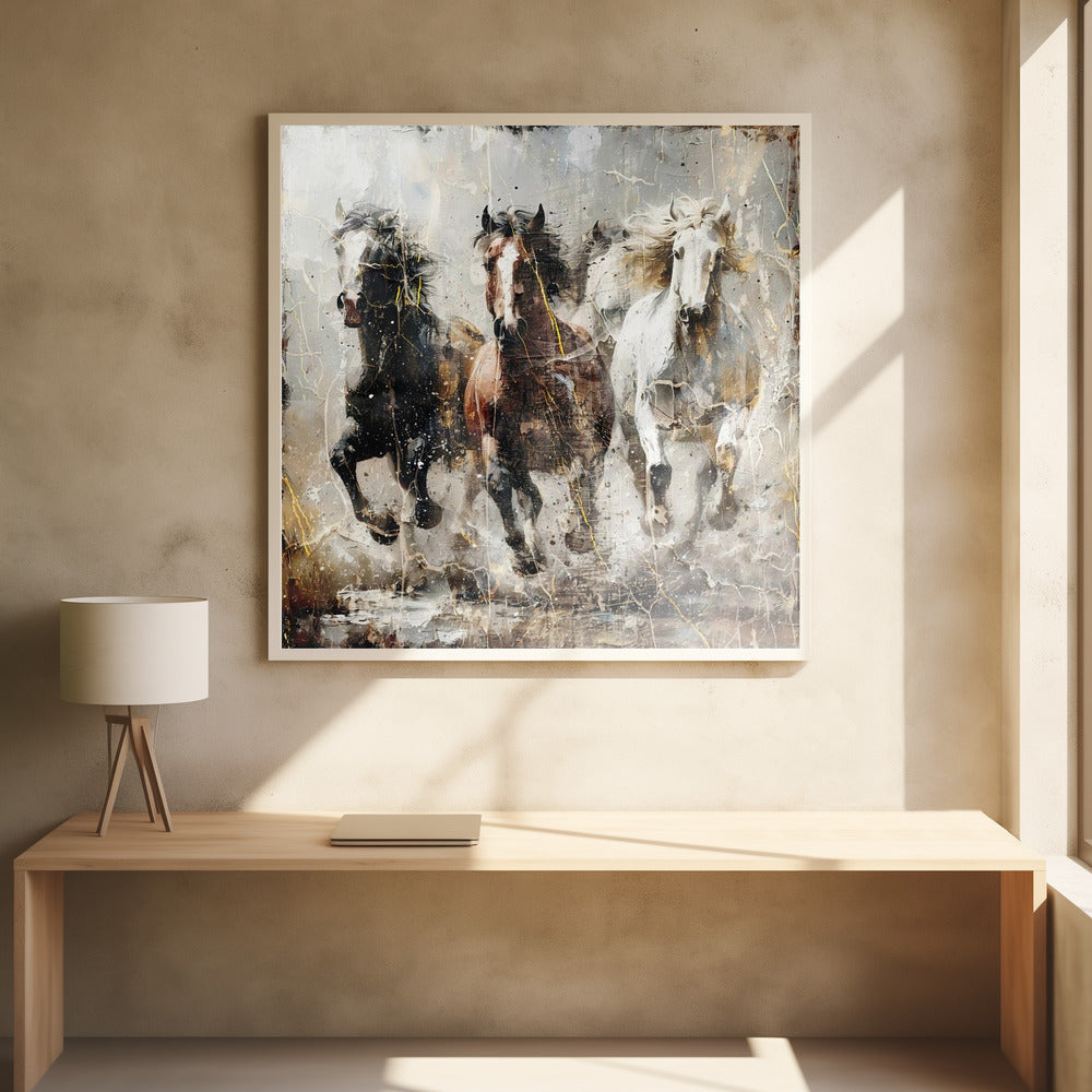 Horse Vintage Art Illustration 15 | Poster
