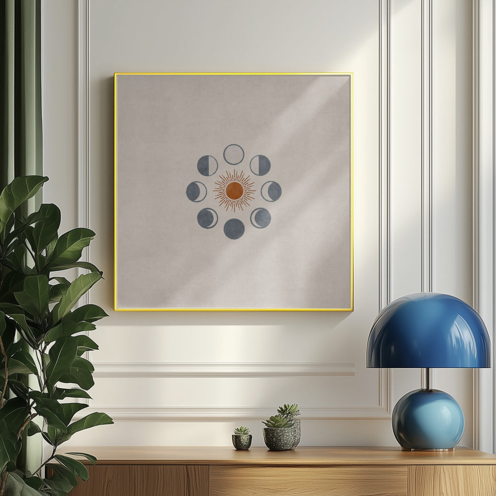 Bej Moon and Sun for Cases | Poster