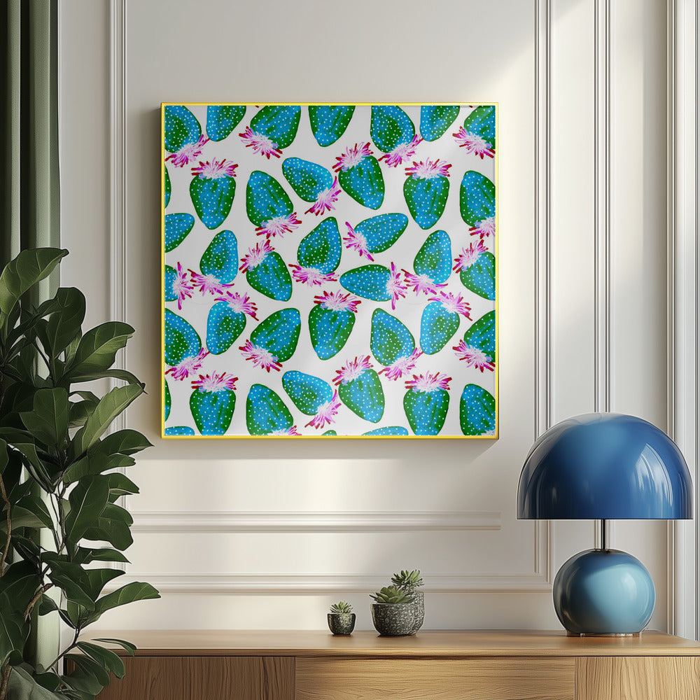 Blågrön jordgubbar frukt | Poster