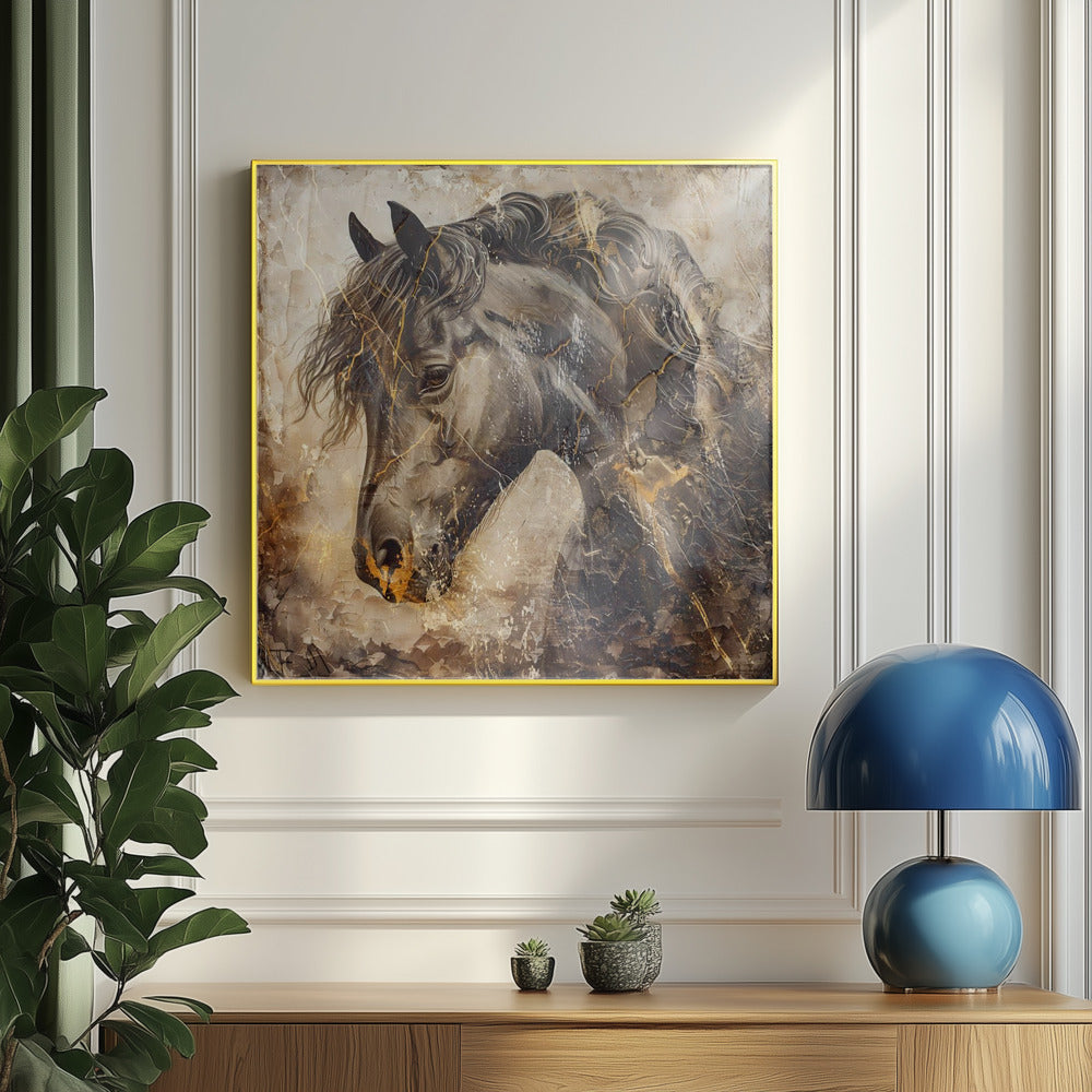 Horse Vintage Art Illustration 11 | Poster