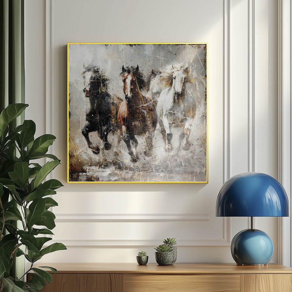 Horse Vintage Art Illustration 15 | Poster