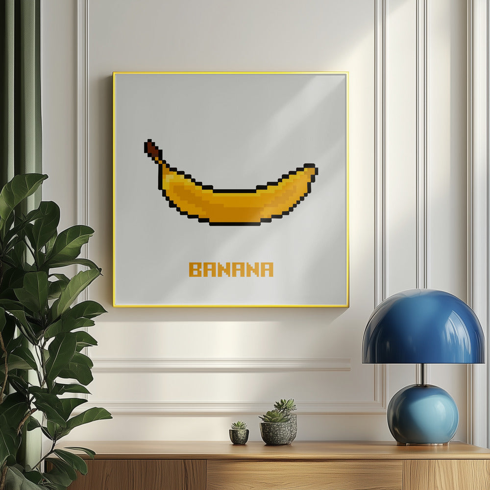 Pixel Fruit - Banana | Poster