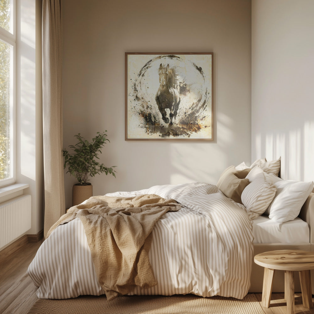 Horse Vintage Art Illustration 14 | Poster