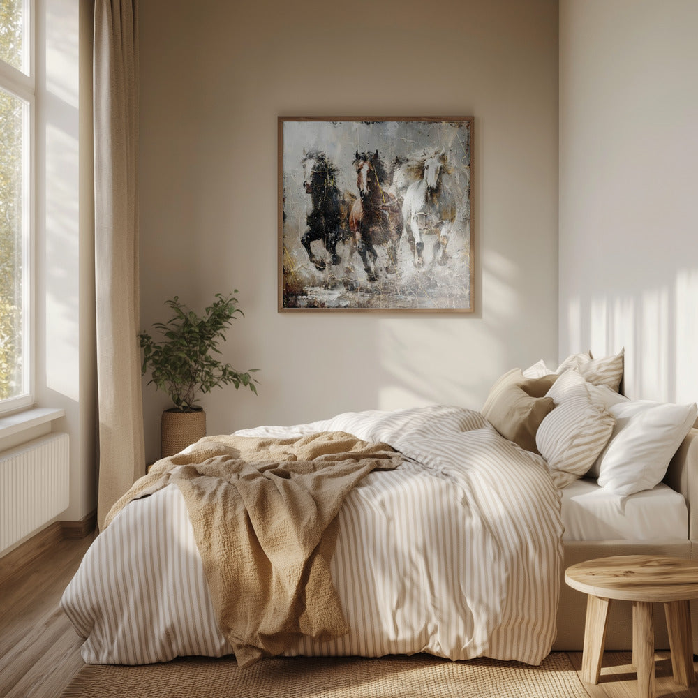 Horse Vintage Art Illustration 15 | Poster