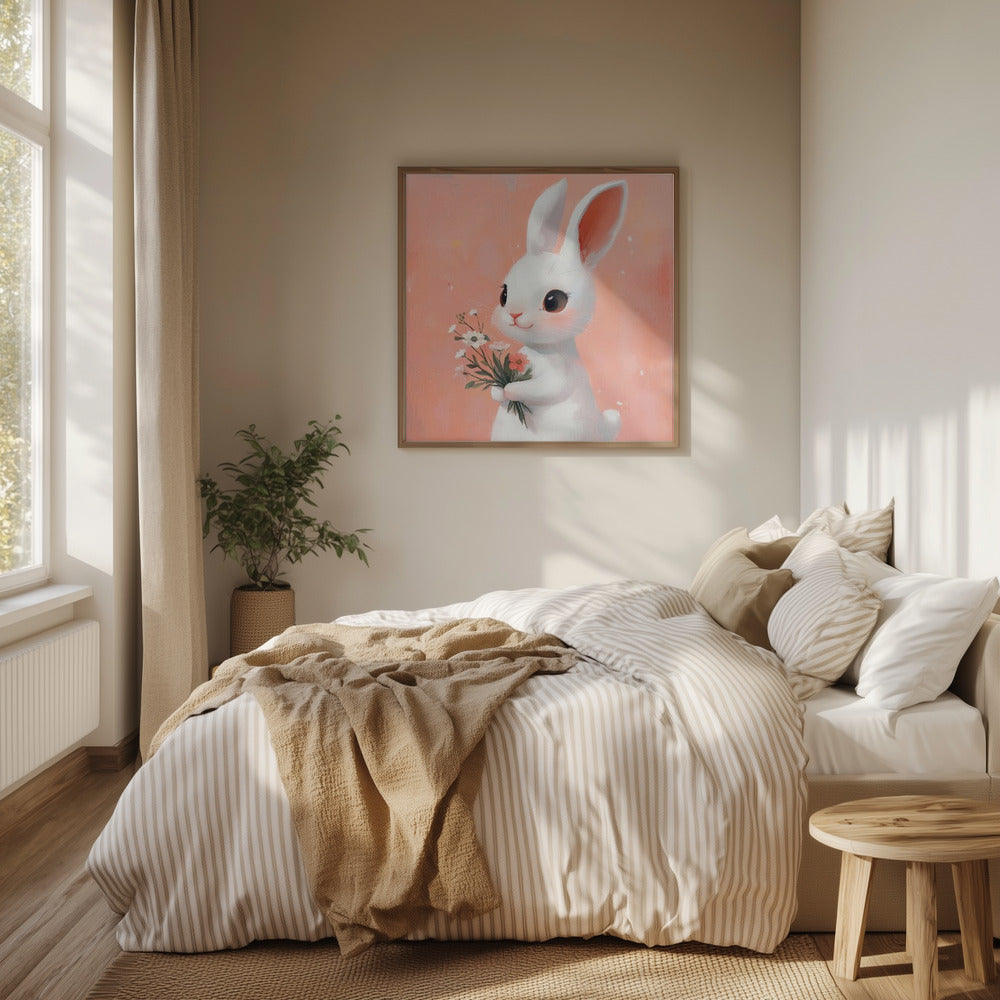 Bunny Bouquet Bliss | Poster