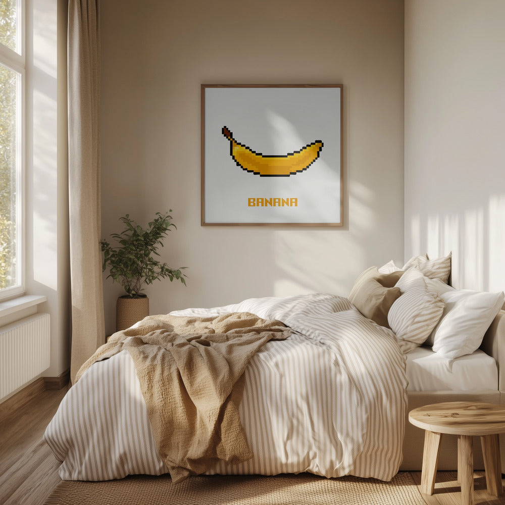 Pixel Fruit - Banana | Poster