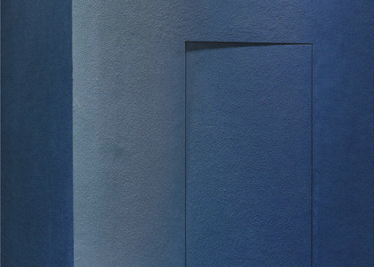 Minimalisme bleu ou porte secrète | Posters - Affiche Artistique