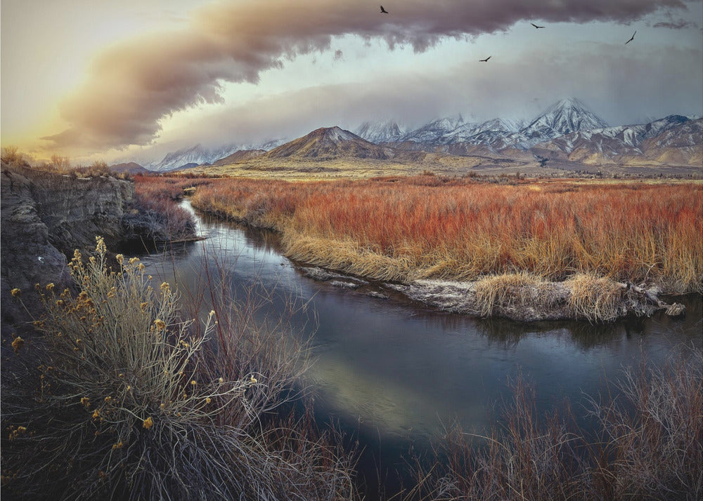 Río Owens al amanecer | Papel Pintado Fotográfico