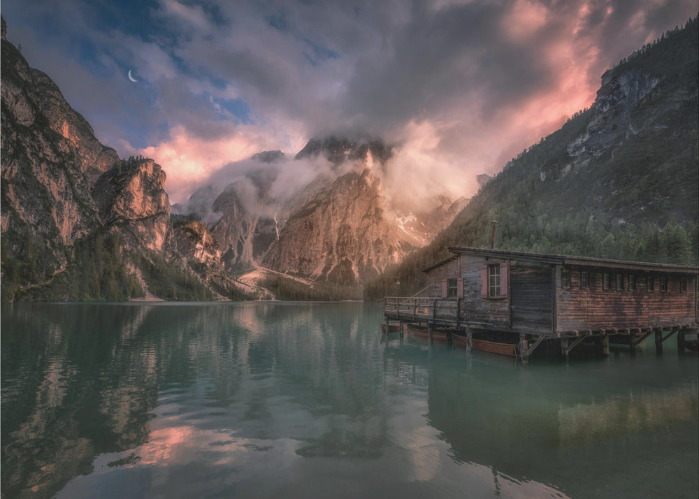 Braies-järvi, Dolomiitit | Valokuvatapetit