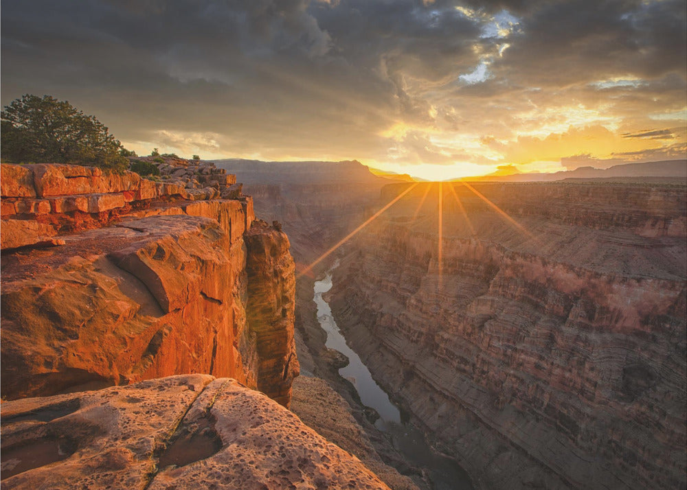 Auringonnousu Grand Canyonin yllä | Valokuvatapetit
