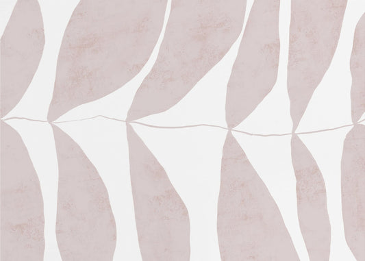 Leaf Patterns in Soft Beige Tones | Wallpaper
