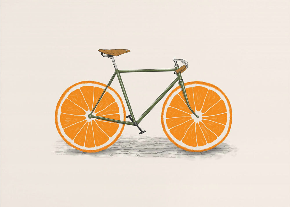 Oranssit pyörät | Julisteet - Taidevedokset